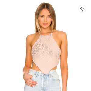 Halter crochet top handkerchief style